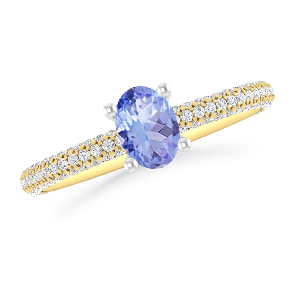 Yellow Gold - Tanzanite