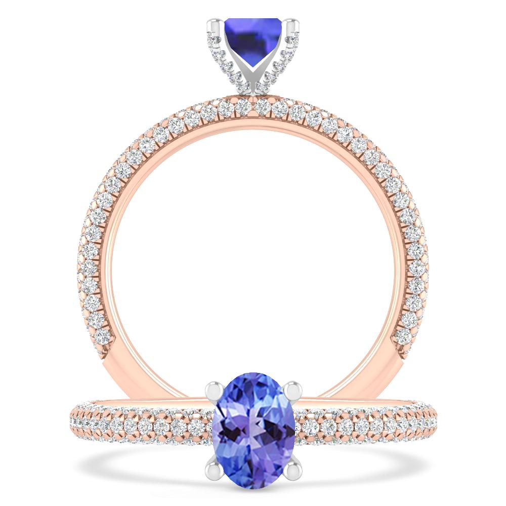 Rose Gold - Tanzanite