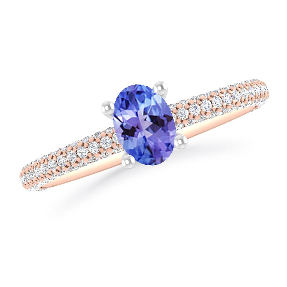 Rose Gold - Tanzanite