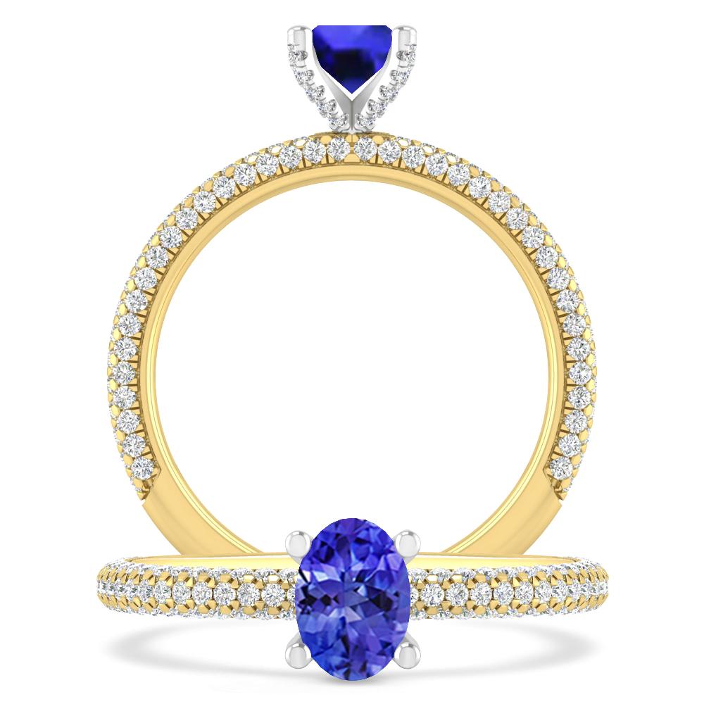 Yellow Gold - Tanzanite