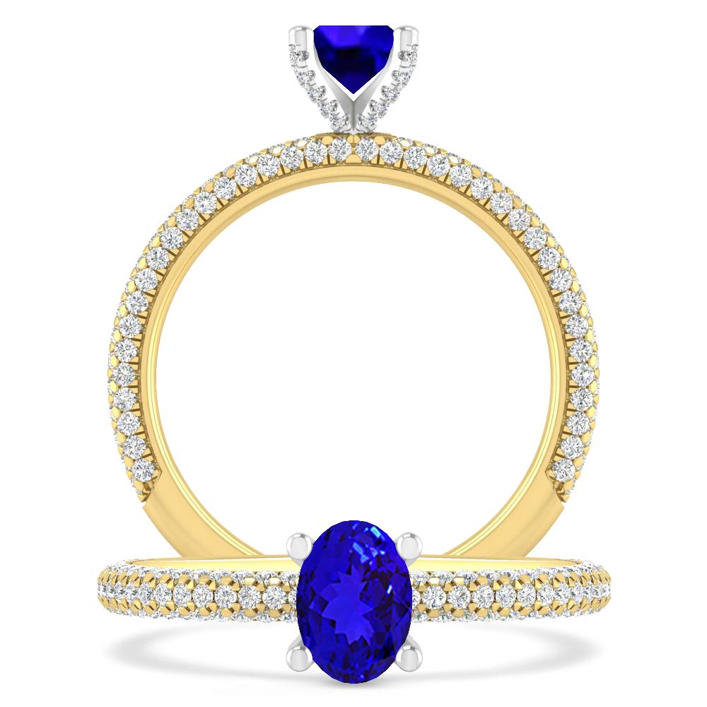 Yellow Gold - Tanzanite