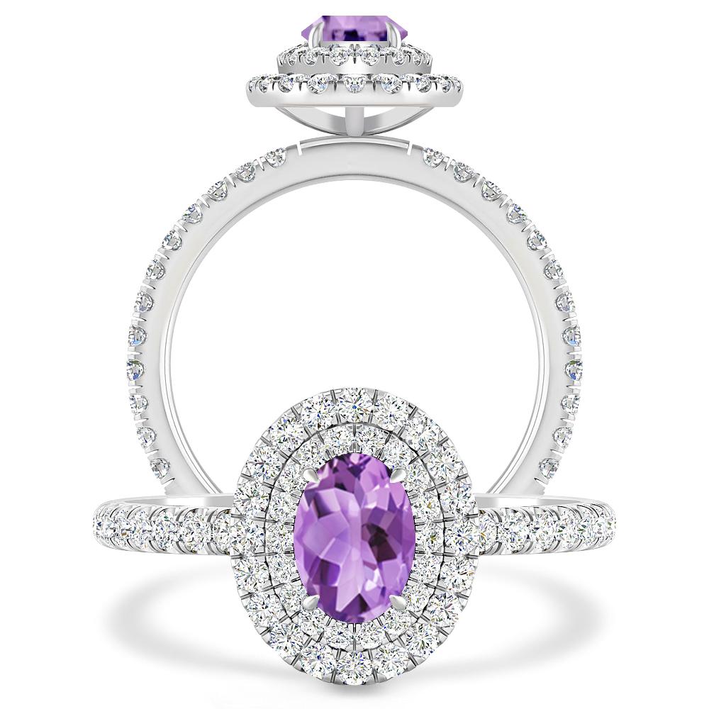 White Gold - Amethyst