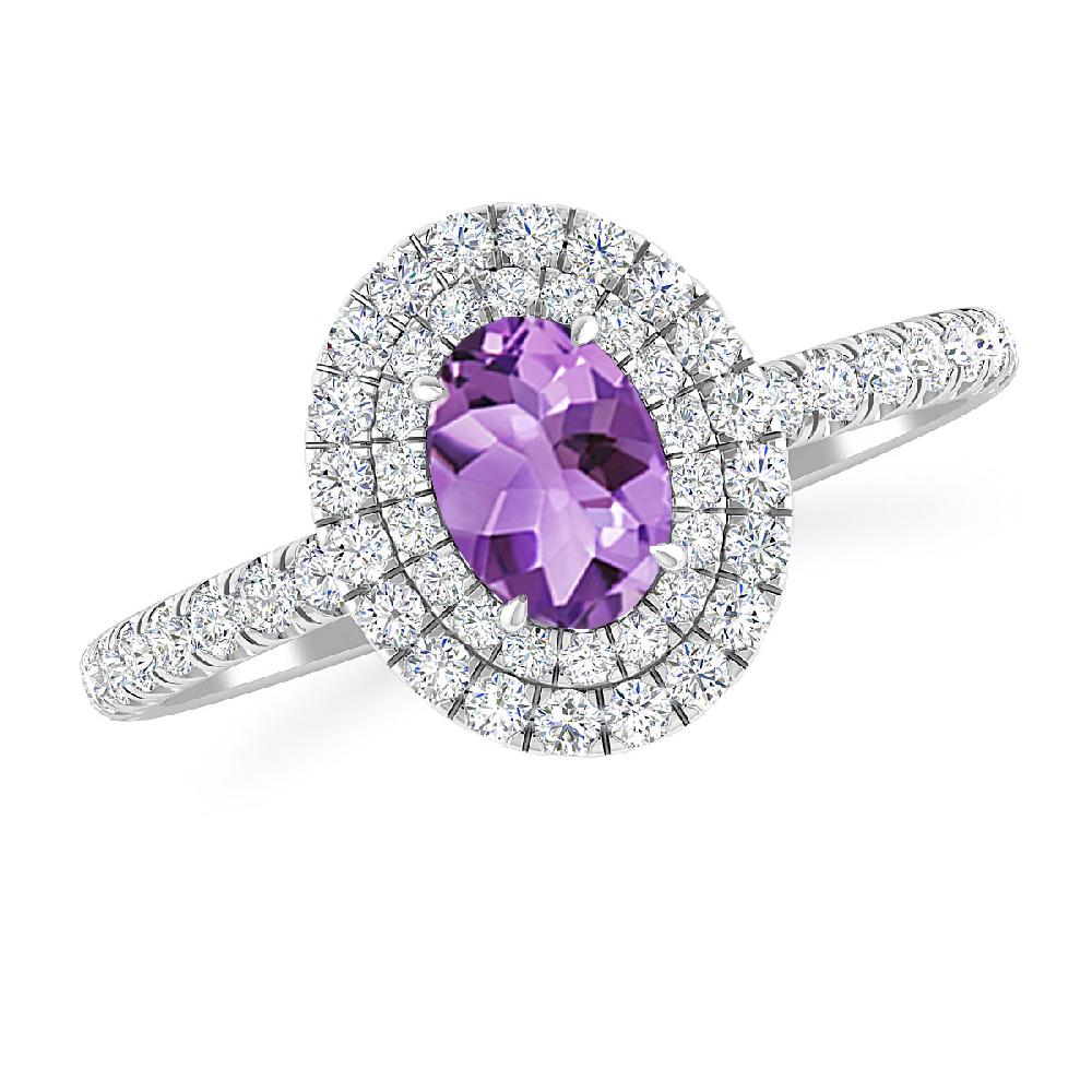 White Gold - Amethyst