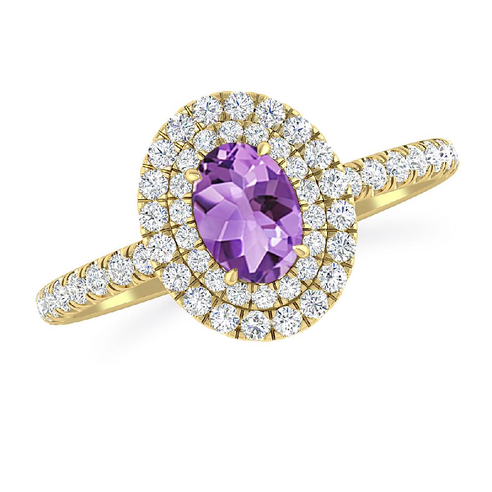 Yellow Gold - Amethyst