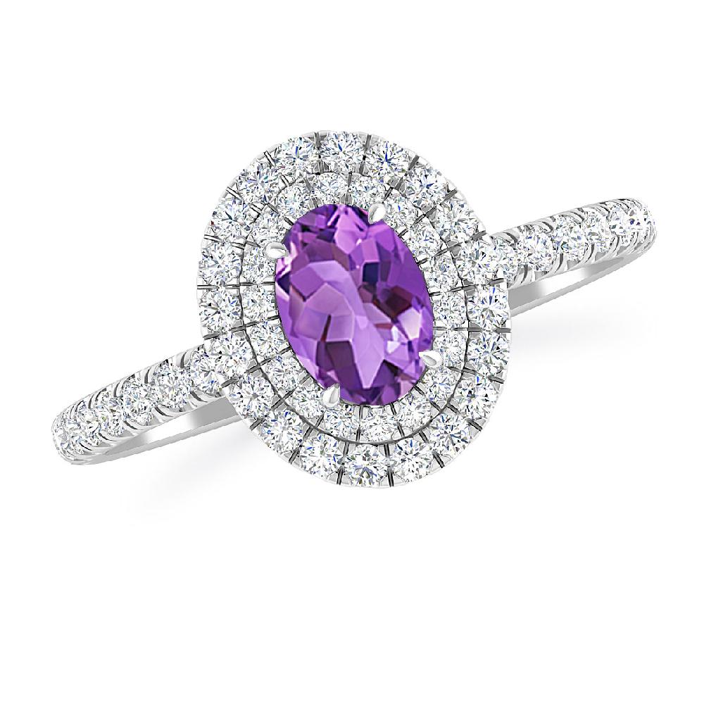 White Gold - Amethyst