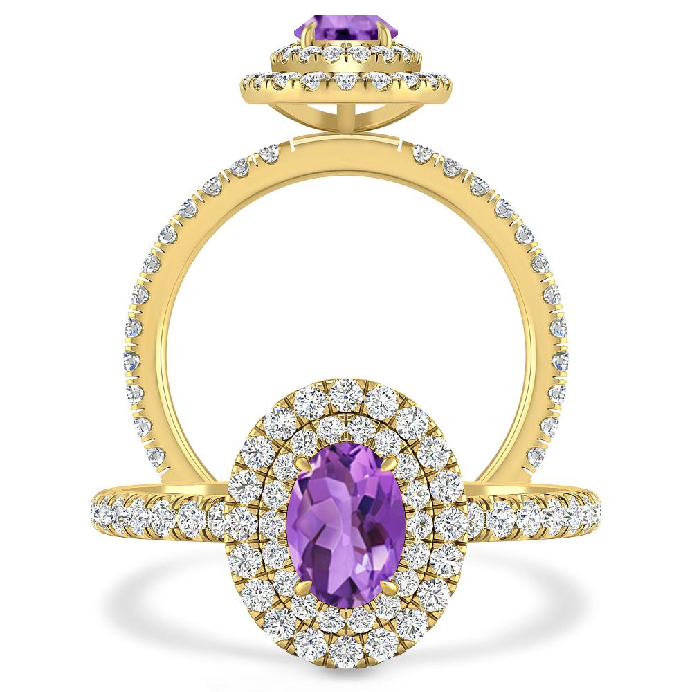 Yellow Gold - Amethyst