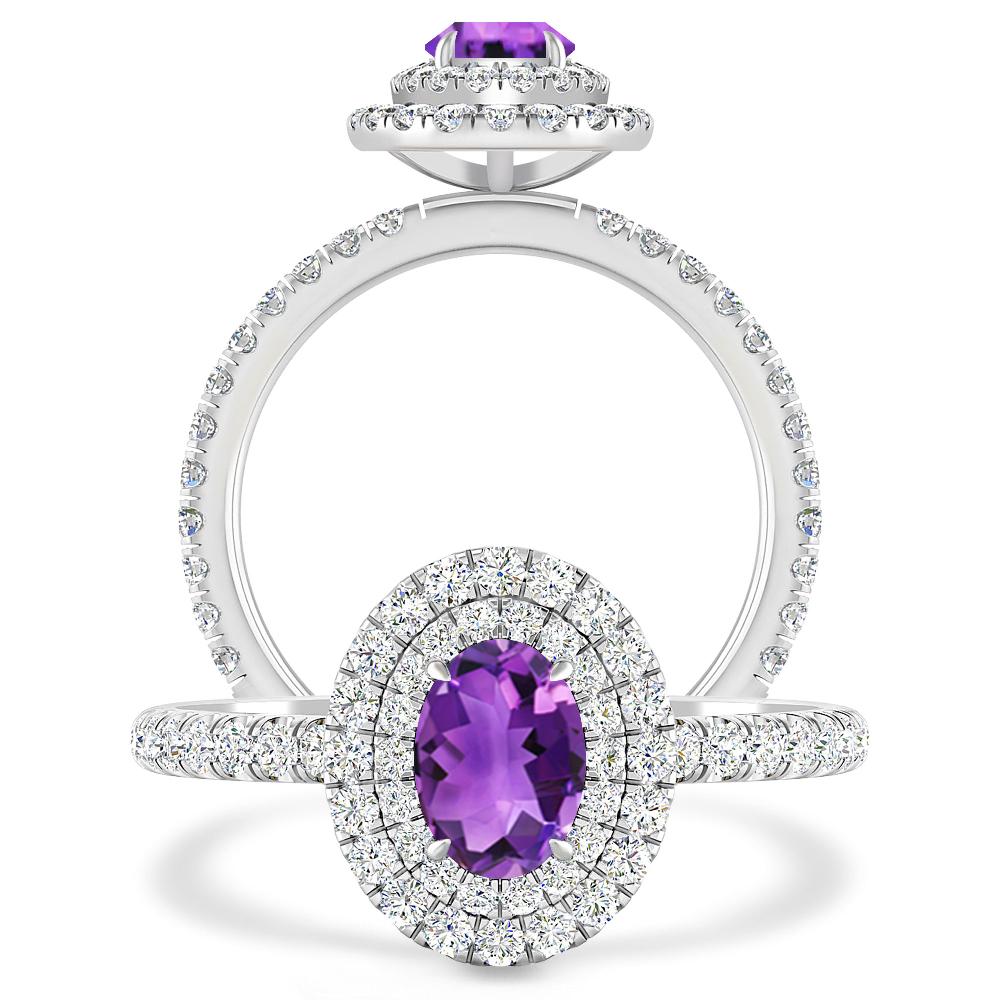 White Gold - Amethyst