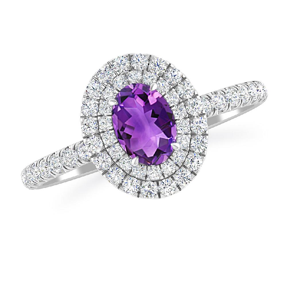 White Gold - Amethyst