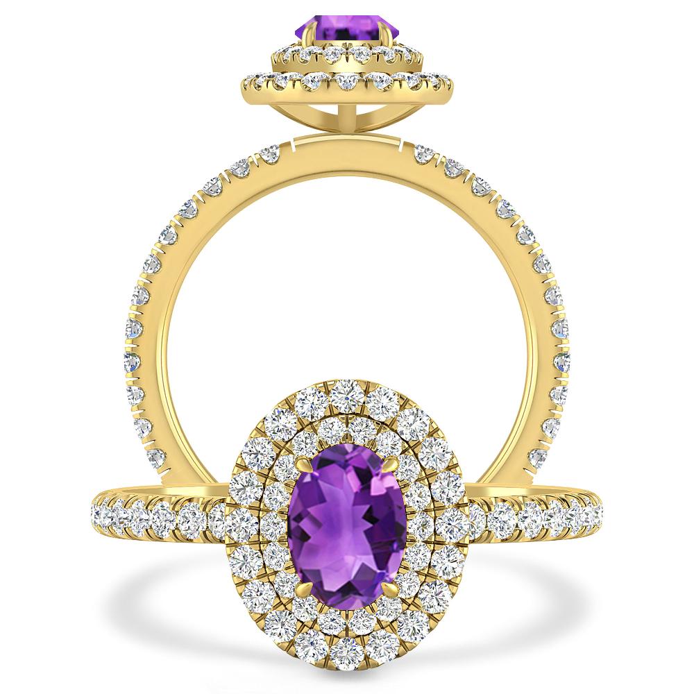 Yellow Gold - Amethyst