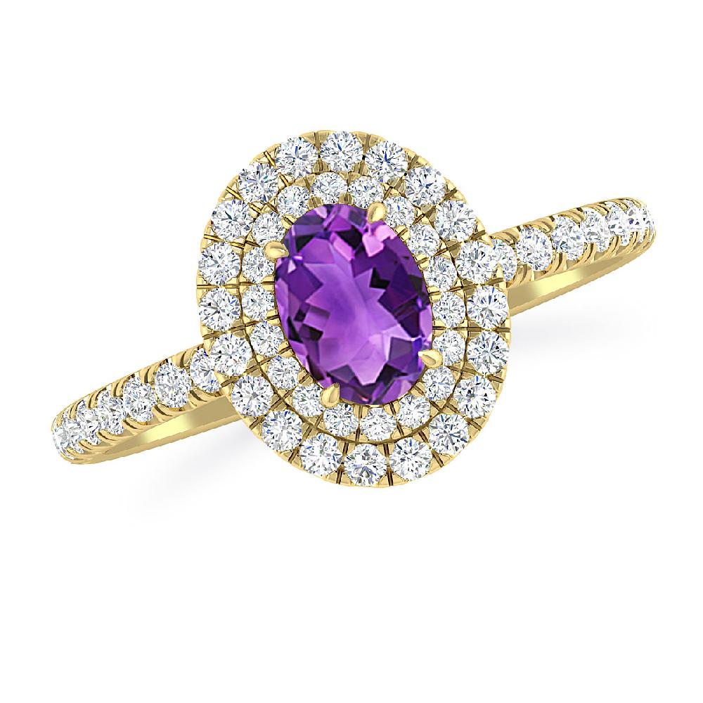 Yellow Gold - Amethyst