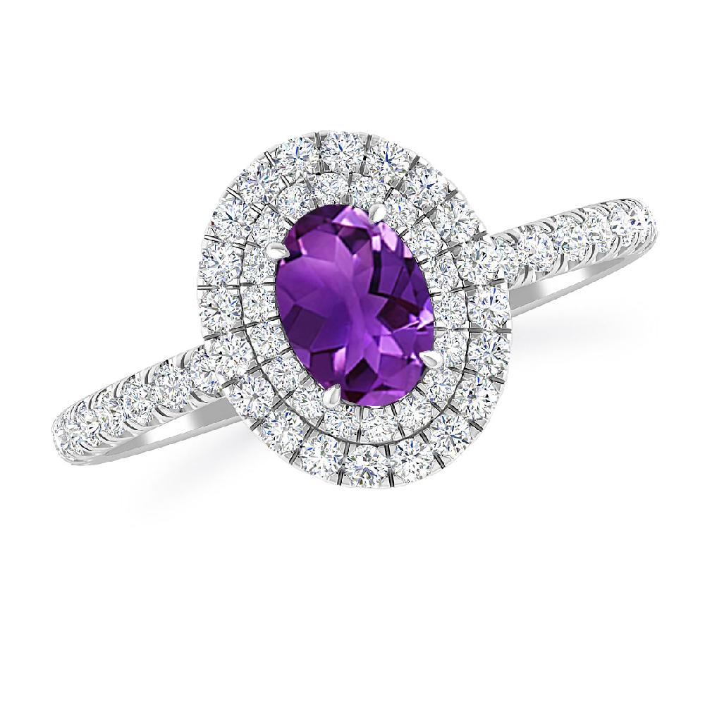 White Gold - Amethyst