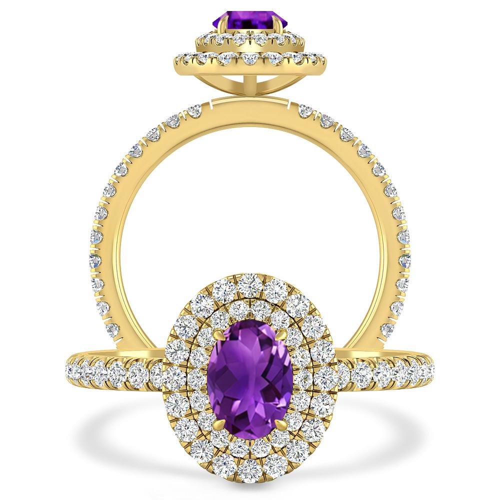 Yellow Gold - Amethyst