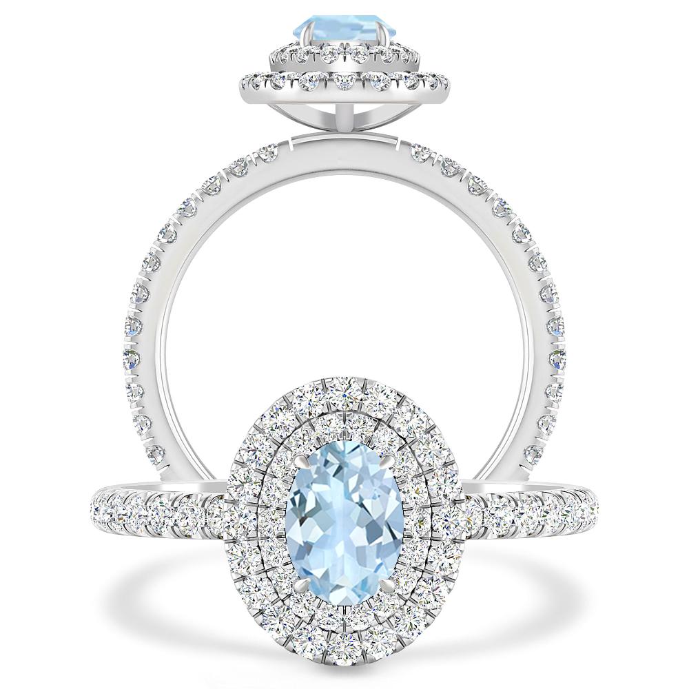 White Gold - Aquamarine