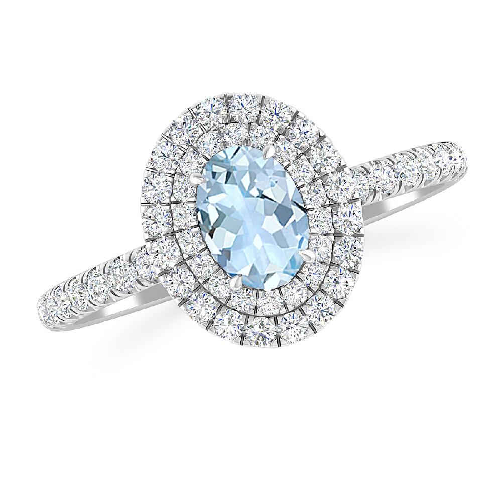 White Gold - Aquamarine