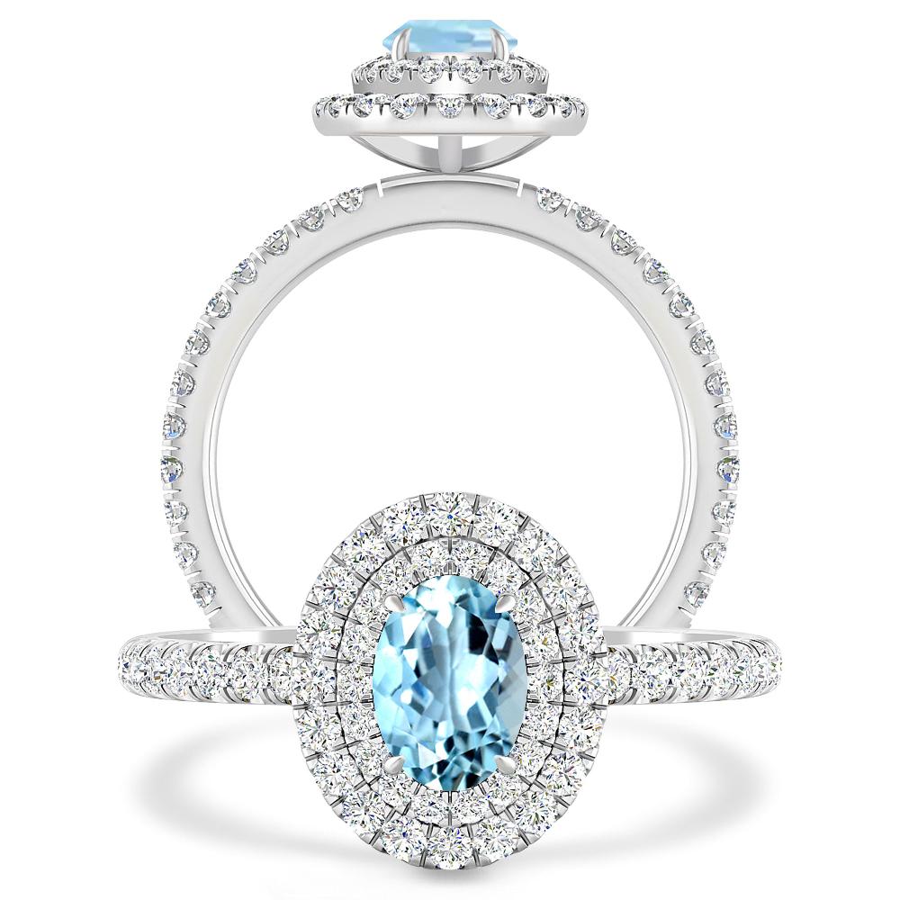 White Gold - Aquamarine