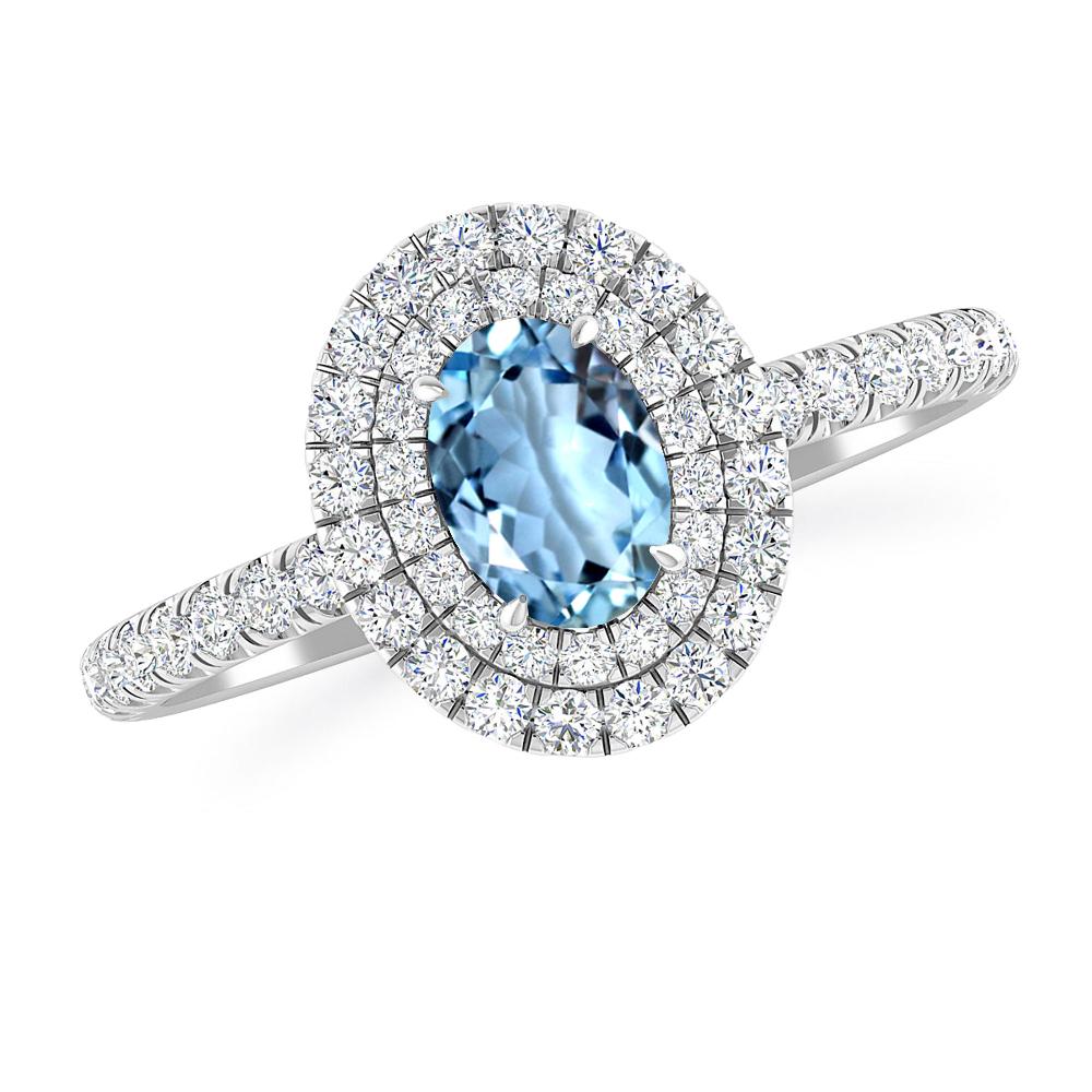 White Gold - Aquamarine