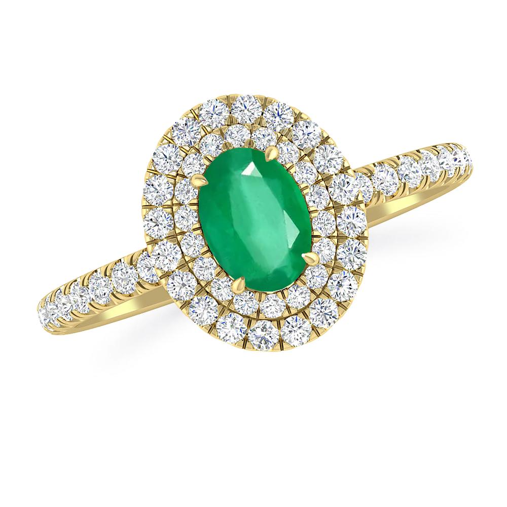 Yellow Gold - Emerald