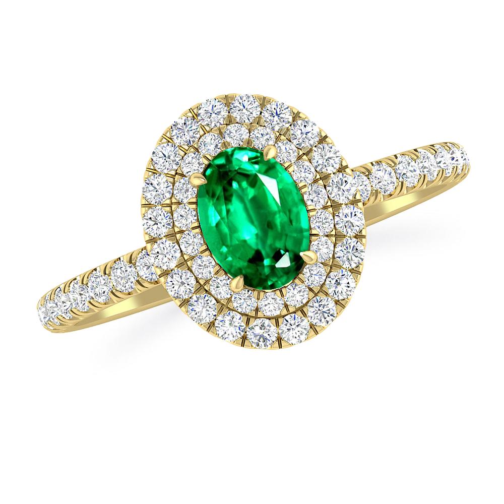 Yellow Gold - Emerald