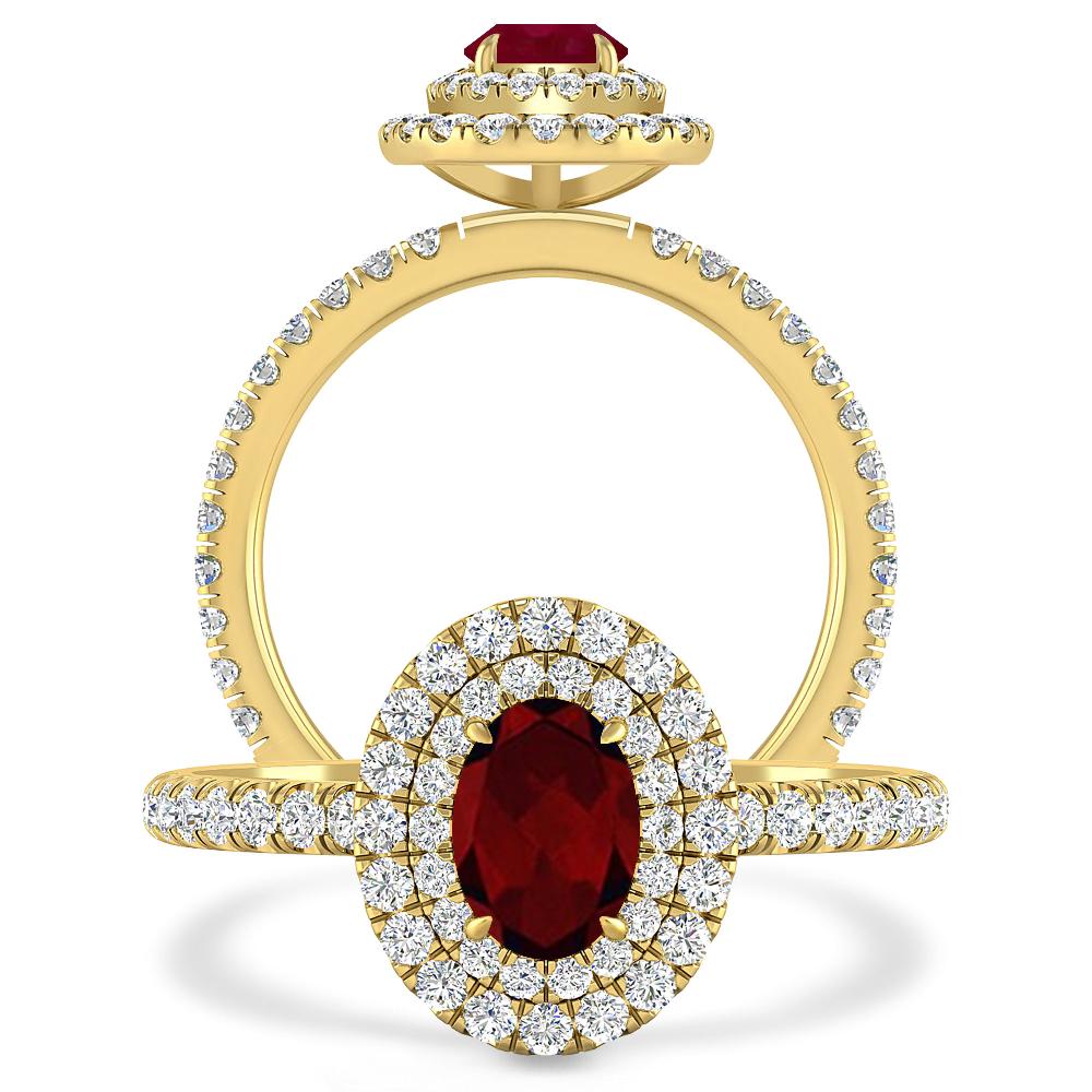 Yellow Gold - Garnet