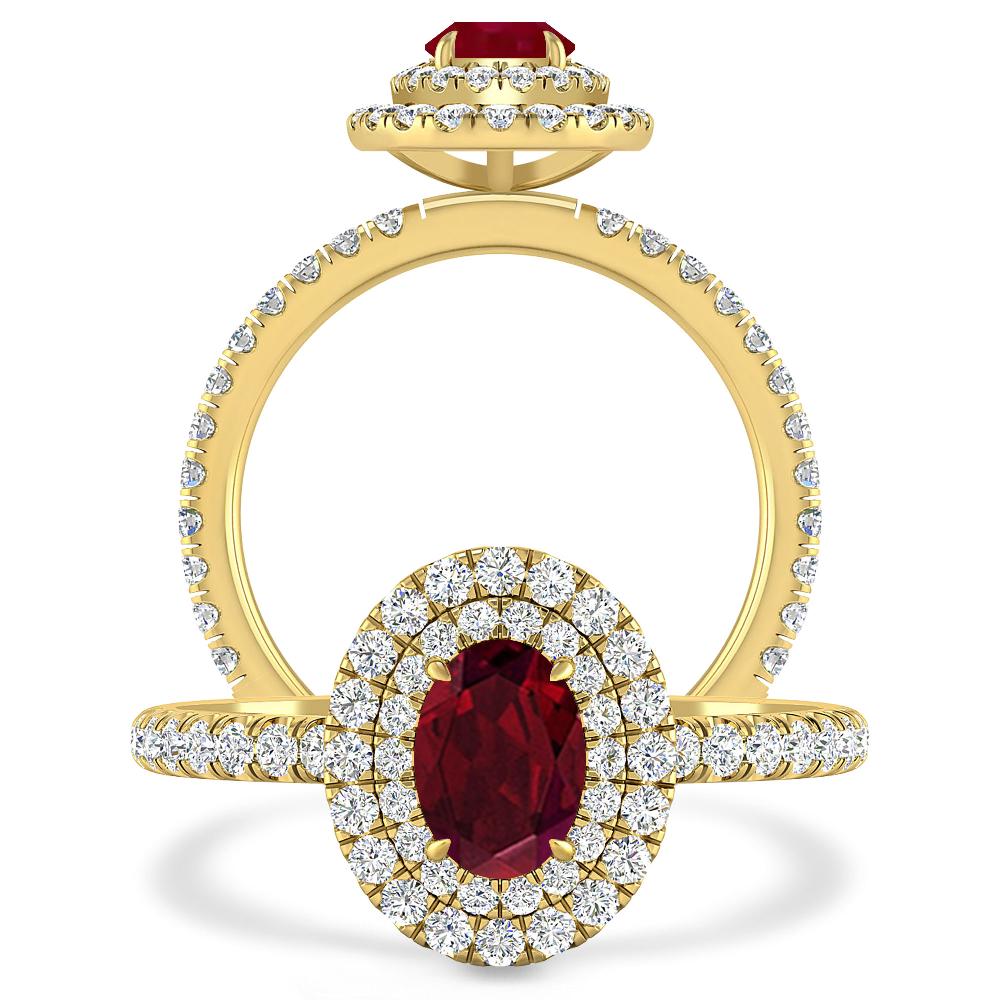 Yellow Gold - Garnet