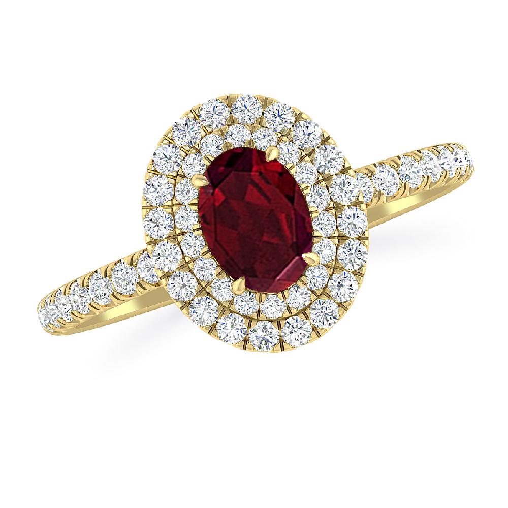 Yellow Gold - Garnet