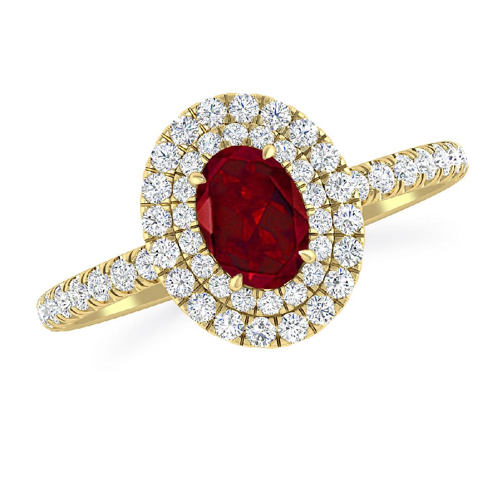 Yellow Gold - Garnet