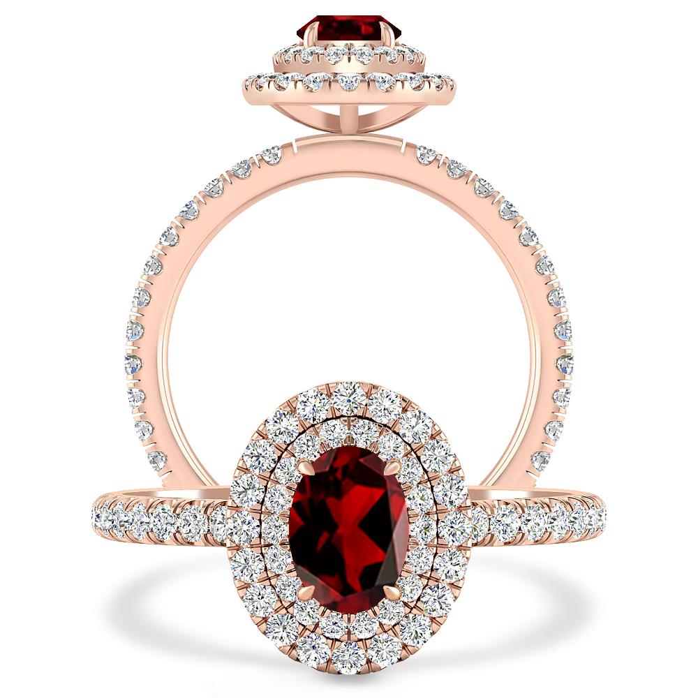 Rose Gold - Garnet