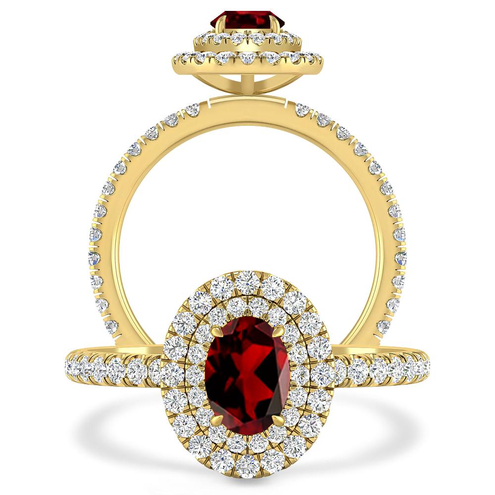 Yellow Gold - Garnet