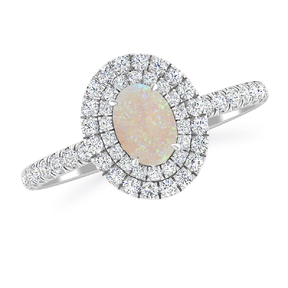 White Gold - Opal