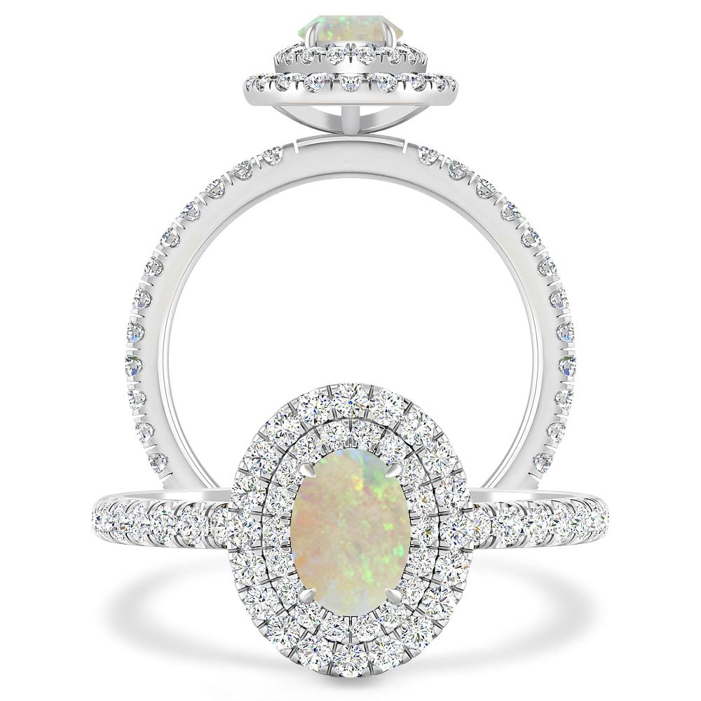 White Gold - Opal