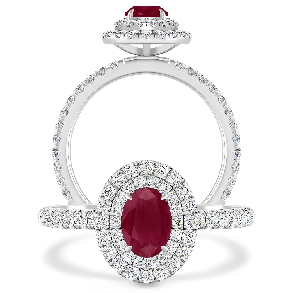 White Gold - Ruby