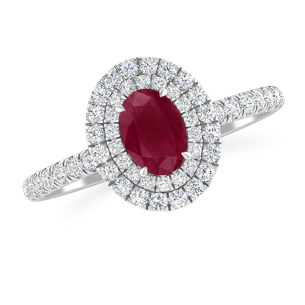 White Gold - Ruby