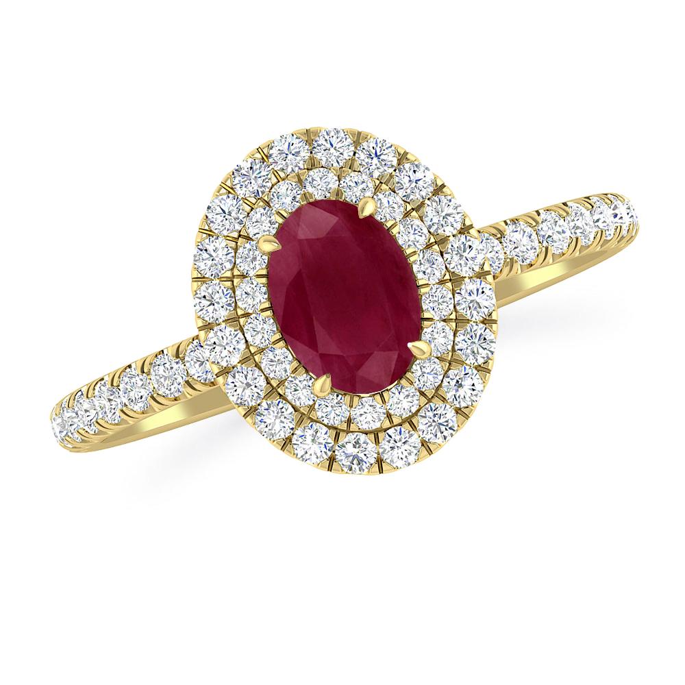 Yellow Gold - Ruby