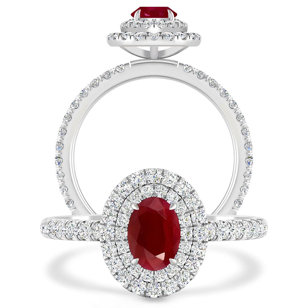 White Gold - Ruby