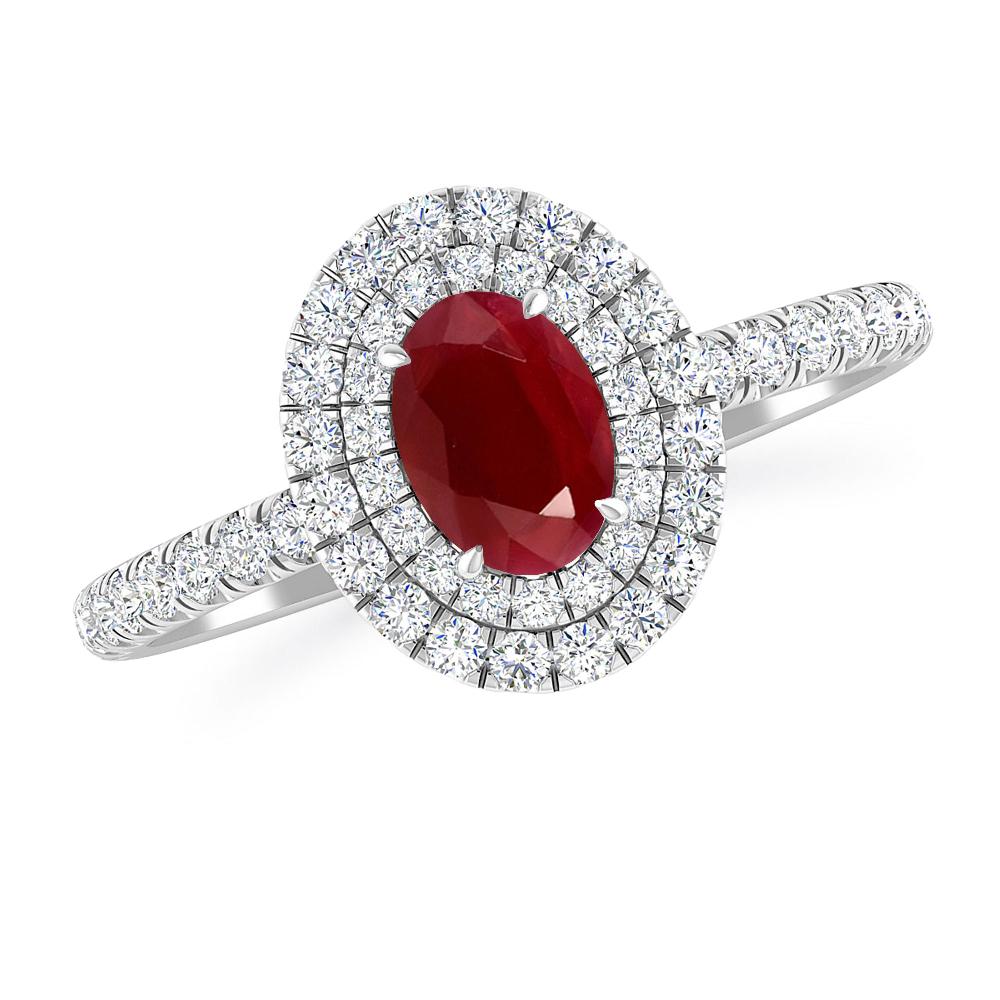 White Gold - Ruby