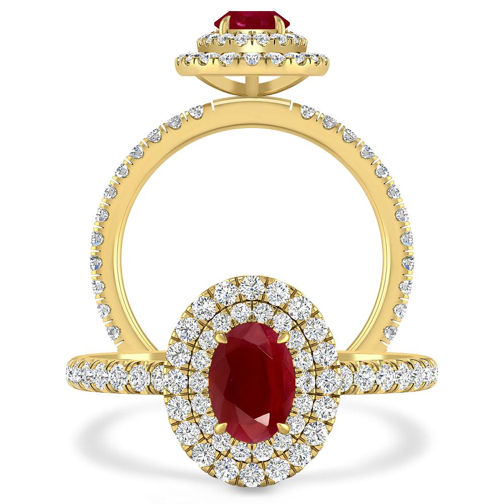 Yellow Gold - Ruby