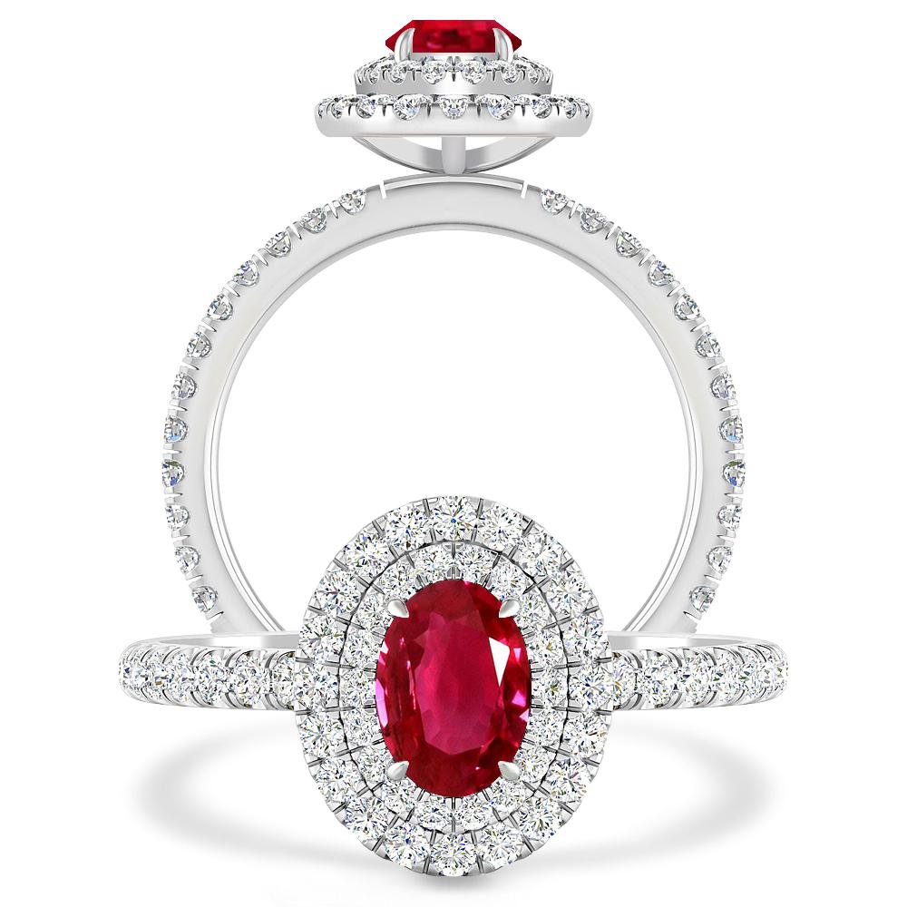 White Gold - Ruby