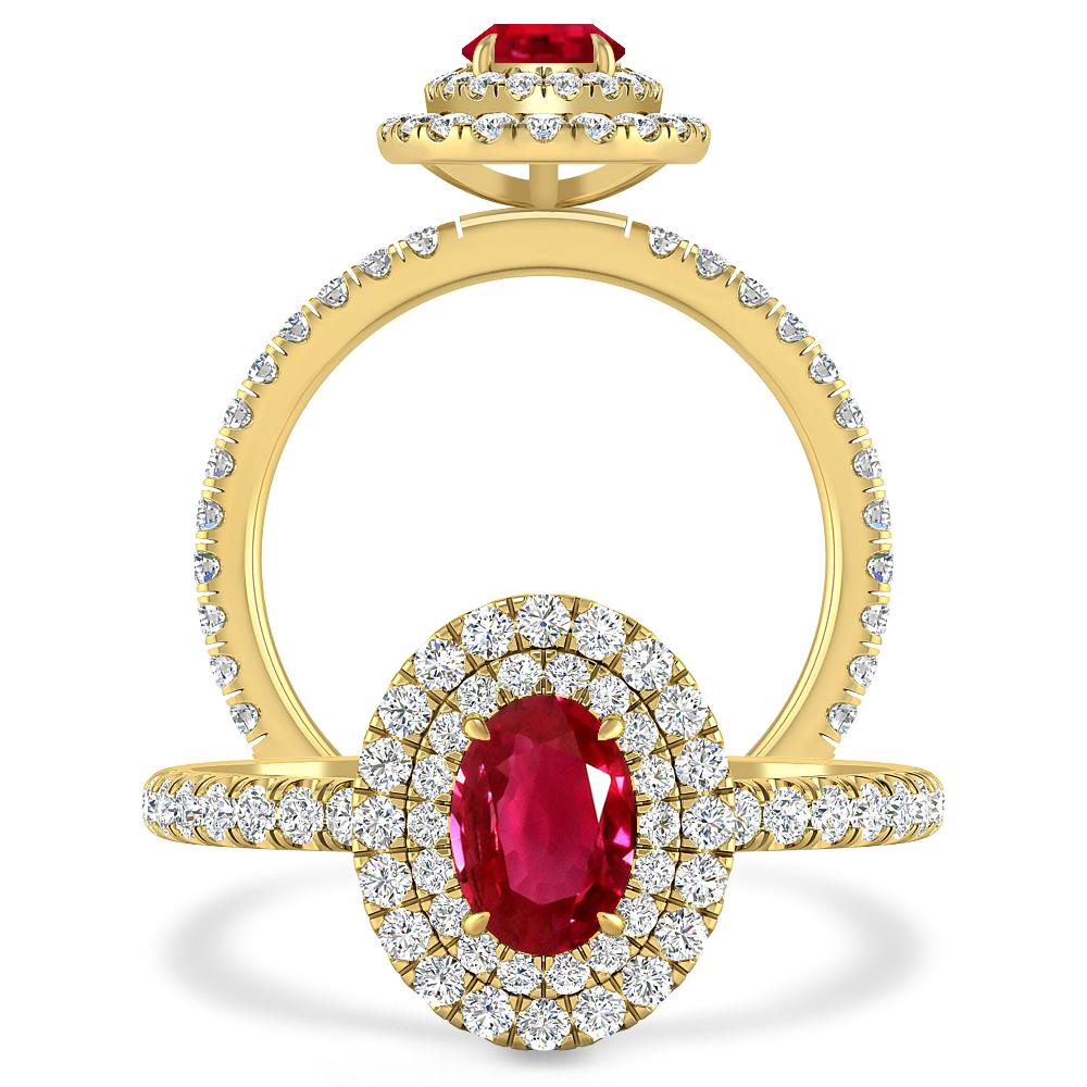 Yellow Gold - Ruby