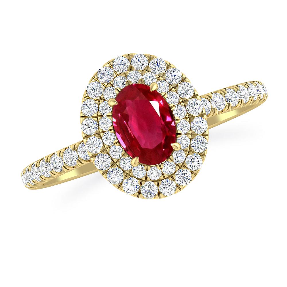 Yellow Gold - Ruby