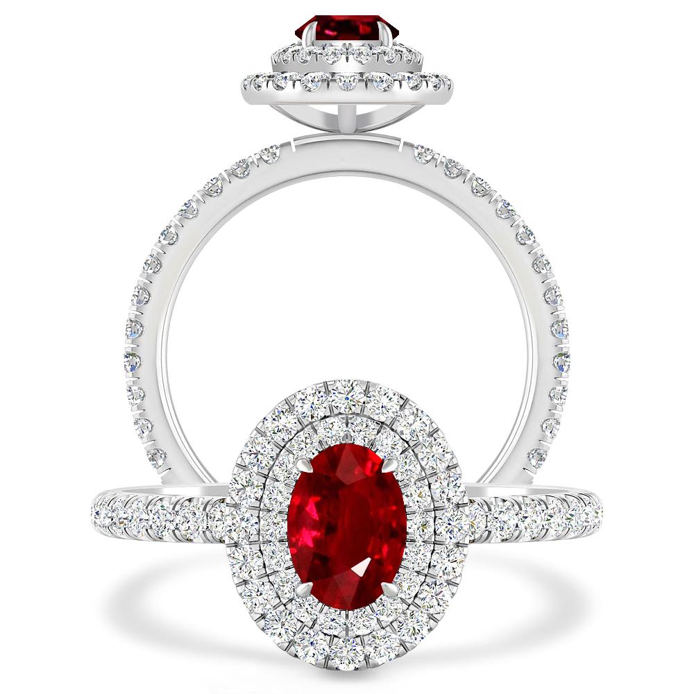 White Gold - Ruby