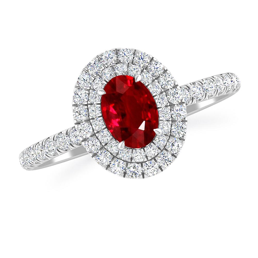 White Gold - Ruby