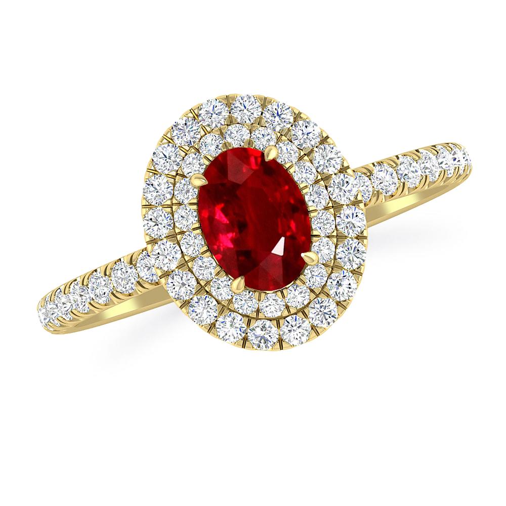 Yellow Gold - Ruby