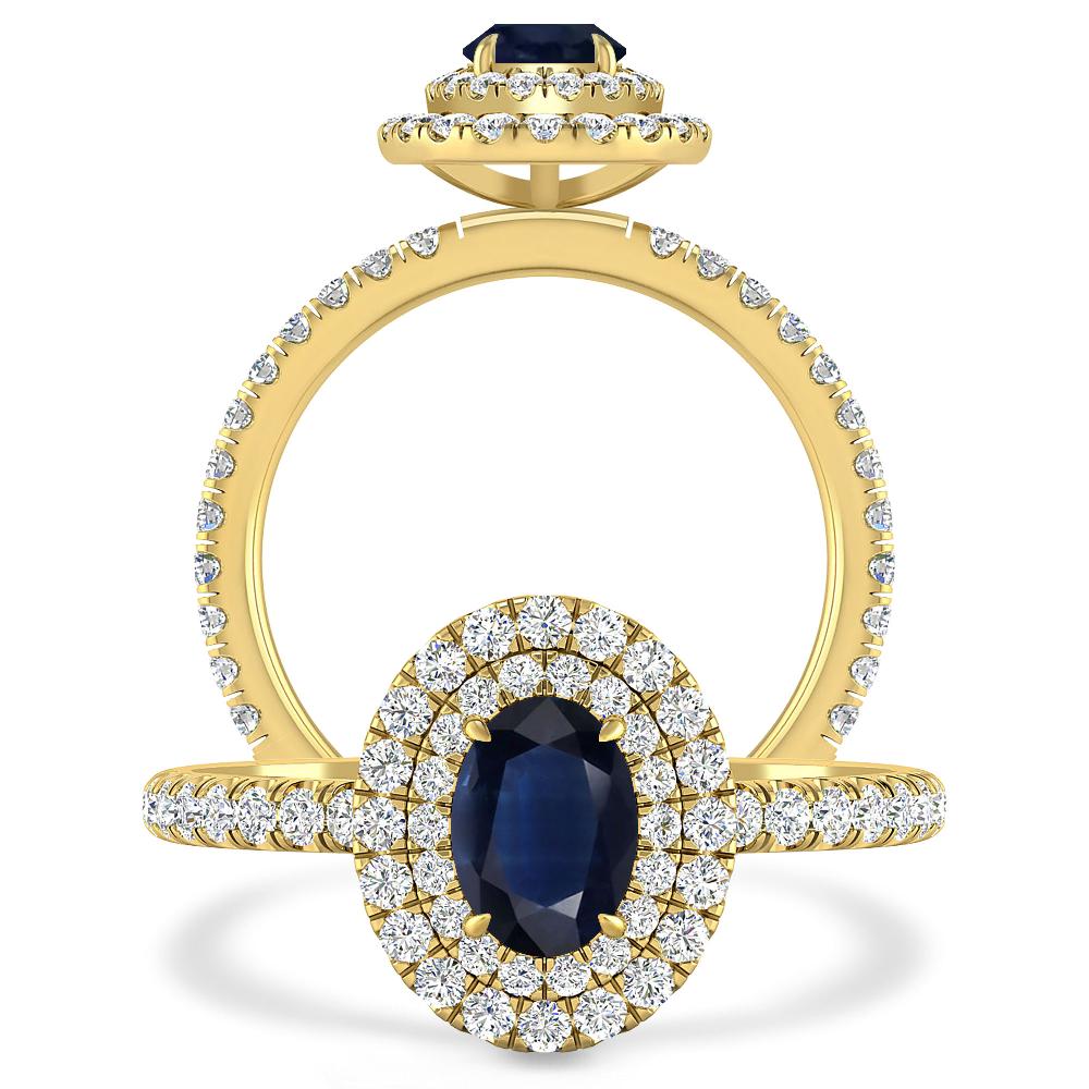 Yellow Gold - Sapphire