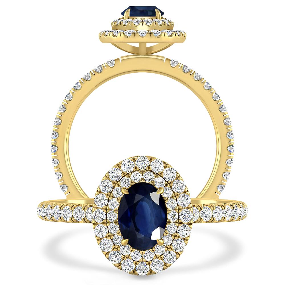 Yellow Gold - Sapphire