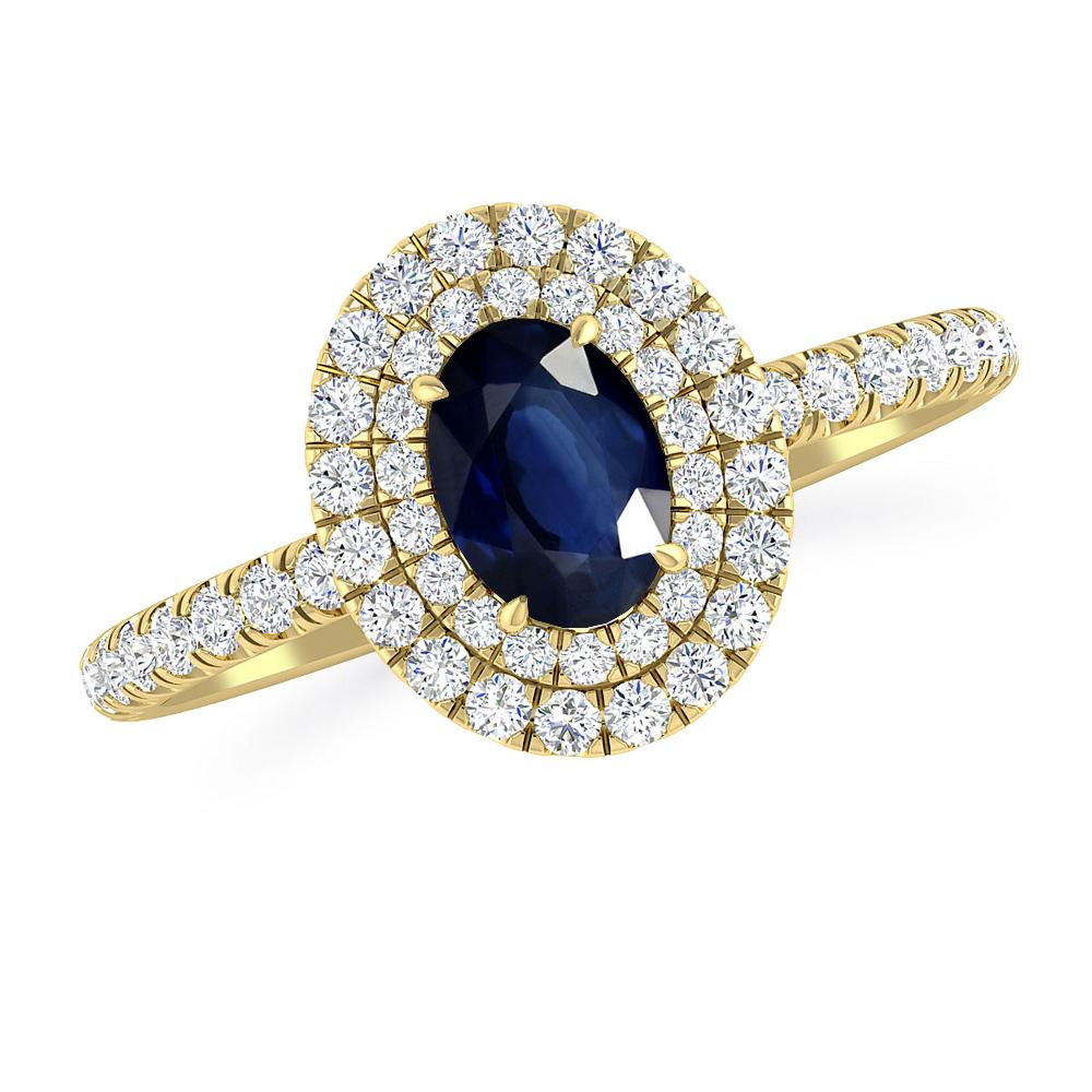 Yellow Gold - Sapphire