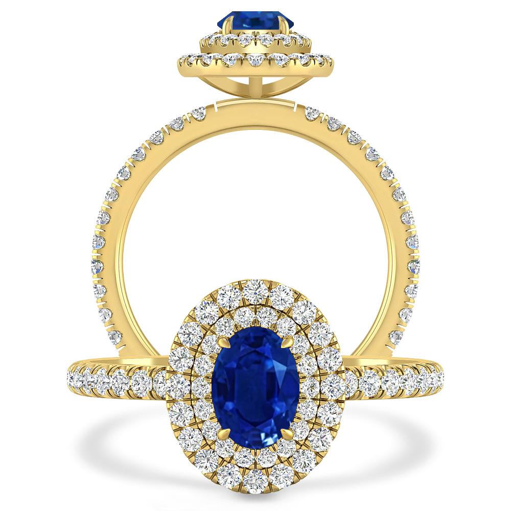 Yellow Gold - Sapphire