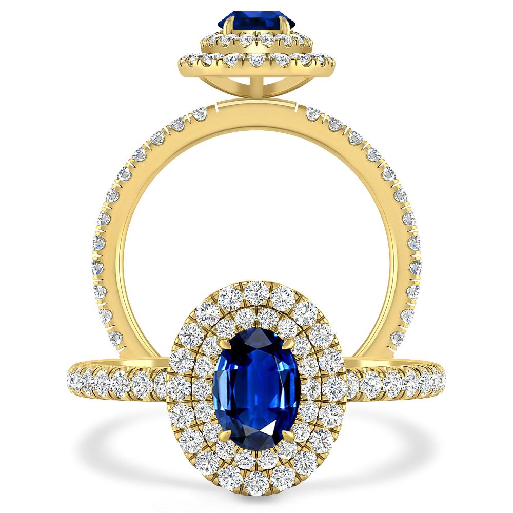 Yellow Gold - Sapphire