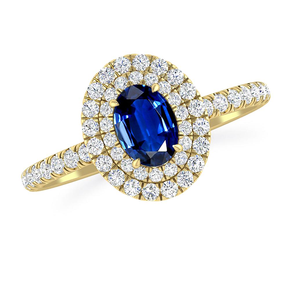 Yellow Gold - Sapphire