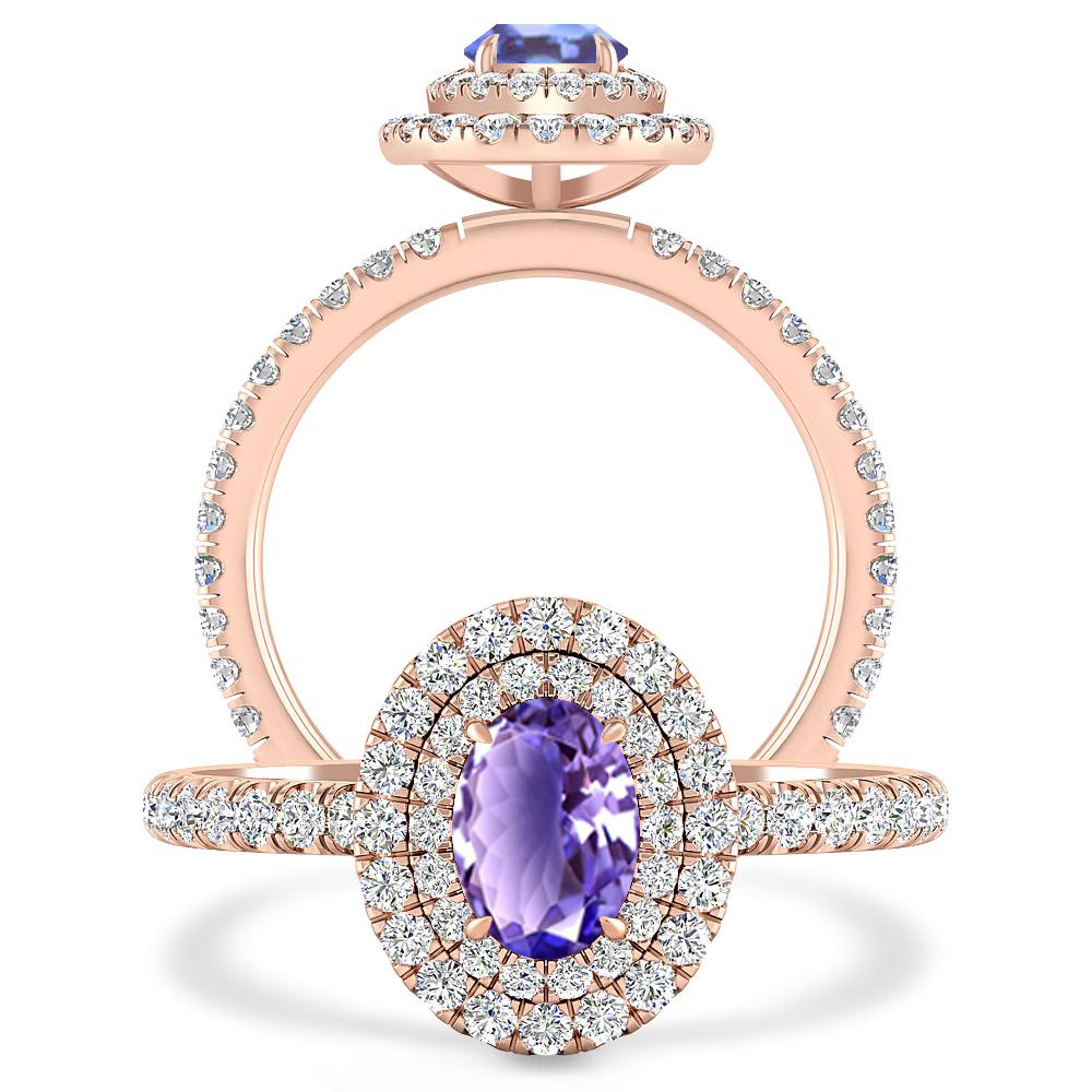 Rose Gold - Tanzanite