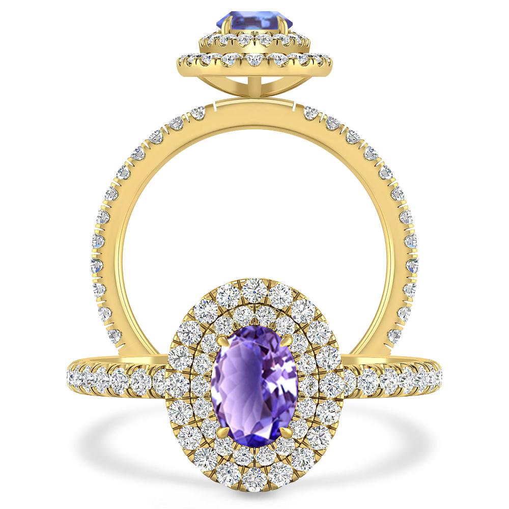 Yellow Gold - Tanzanite